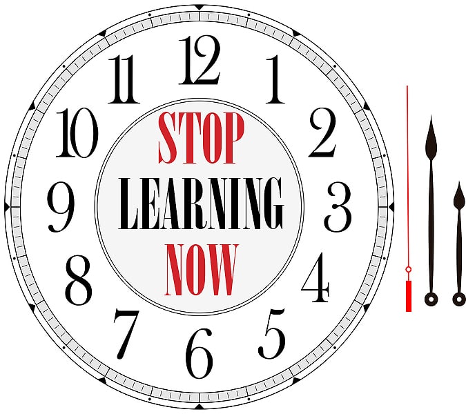 When Is It Time to Stop Learning?